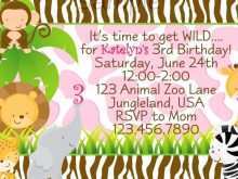 59 Adding Zoo Animal Party Invitation Template Maker for Zoo Animal Party Invitation Template