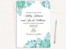 60 Adding Succulent Wedding Invitation Template Download with Succulent Wedding Invitation Template