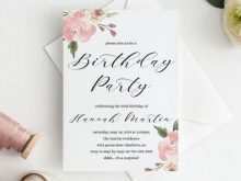 Invitation Birthday Invitation Template