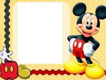 60 Format Mickey Mouse Birthday Invitation Template Photo by Mickey Mouse Birthday Invitation Template