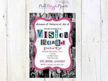 60 Format Vision Board Party Invitation Template in Photoshop by Vision Board Party Invitation Template