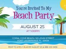 60 Free Printable Beach Party Invitation Template For Free for Beach Party Invitation Template