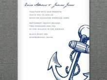 60 Free Printable Nautical Wedding Invitation Template Formating with Nautical Wedding Invitation Template
