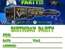 60 Standard Free Video Game Birthday Invitation Template in Photoshop by Free Video Game Birthday Invitation Template