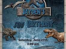 Jurassic Park Birthday Invitation Template