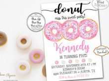 62 Adding Donut Birthday Invitation Template for Ms Word by Donut Birthday Invitation Template