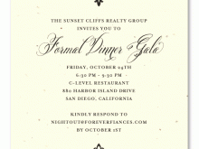 62 Customize Our Free Formal Dinner Invitation Example in Photoshop with Formal Dinner Invitation Example