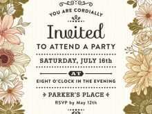 62 Free Printable Invitation Card Example For Party Templates with Invitation Card Example For Party