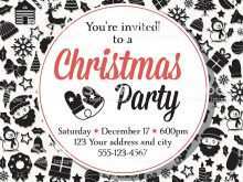 62 Standard Christmas Party Invitation Template Black And White in Word for Christmas Party Invitation Template Black And White