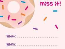 63 Adding Donut Birthday Invitation Template Layouts for Donut Birthday Invitation Template
