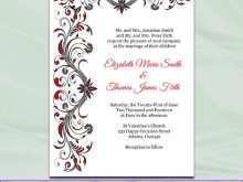 63 Printable Wedding Invitation Templates Red And White Templates by Wedding Invitation Templates Red And White