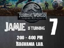 63 Standard Jurassic Park Birthday Invitation Template Maker by Jurassic Park Birthday Invitation Template