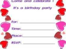 Kitty Party Invitation Template Free