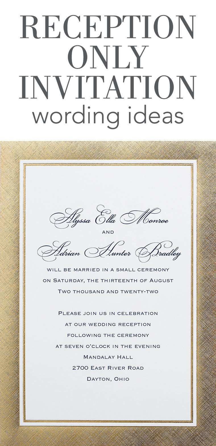 64 Free Printable Reception Invitation Wordings To Invite Friends Download By Reception 4040