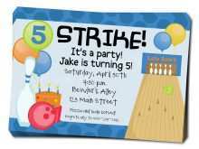 64 Standard Birthday Party Invitation Template Bowling Templates with Birthday Party Invitation Template Bowling