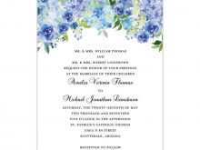 64 Visiting Hydrangea Wedding Invitation Template in Photoshop by Hydrangea Wedding Invitation Template