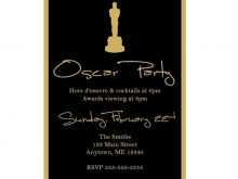 65 Best Oscar Party Invitation Template With Stunning Design for Oscar Party Invitation Template