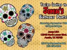 65 Creating Day Of The Dead Party Invitation Template in Photoshop for Day Of The Dead Party Invitation Template