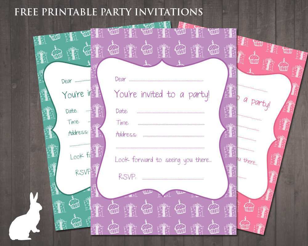 65 Free Printable Create Your Own Birthday Invitation Template With Stunning Design By Create Your Own Birthday Invitation Template Cards Design Templates