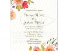 65 Free Printable Floral Wedding Invitation Blank Template PSD File with Floral Wedding Invitation Blank Template