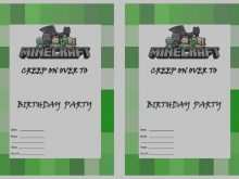 Minecraft Party Invitation Template