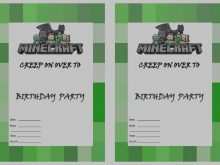 65 Online Minecraft Party Invitation Template Now with Minecraft Party Invitation Template