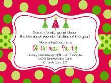 65 Report Christmas Party Invitation Template Online Maker with Christmas Party Invitation Template Online