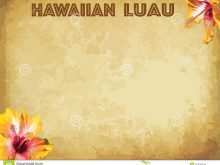 Hawaiian Party Invitation Template