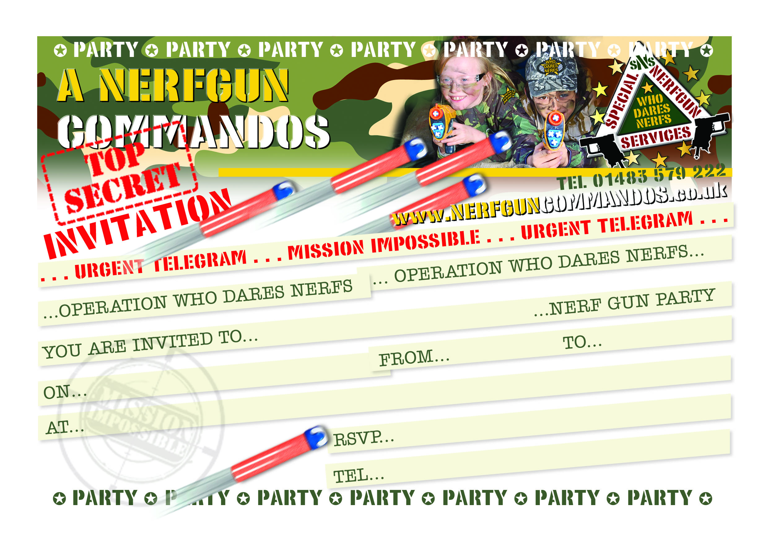 66 Best Nerf Gun Party Invitation Template Maker With Nerf Gun Party Invitation Template Cards Design Templates