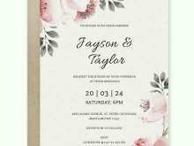 Wedding Invitation Template Docx