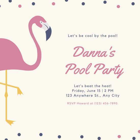 66 Free Flamingo Party Invitation Template Free Maker with Flamingo Party Invitation Template Free