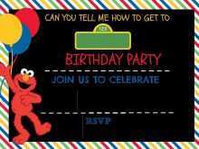 66 Visiting Sesame Street Invitation Blank Template in Photoshop for Sesame Street Invitation Blank Template
