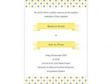 67 Blank Wedding Invitation Templates Yellow With Stunning Design for Wedding Invitation Templates Yellow