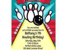 67 Printable Bowling Party Invitation Template Word Formating with Bowling Party Invitation Template Word