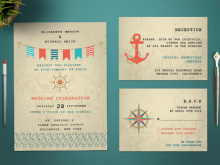 67 Standard Nautical Wedding Invitation Template PSD File by Nautical Wedding Invitation Template
