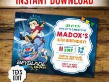 68 Customize Our Free Beyblade Birthday Invitation Template Download for Beyblade Birthday Invitation Template