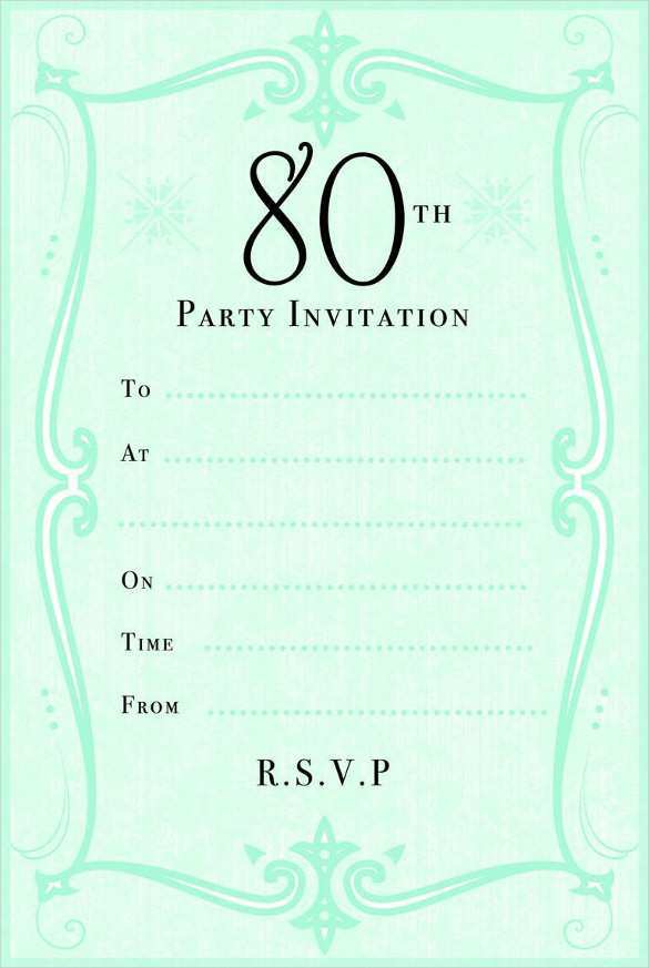 69 Creating Elegant Birthday Invitation Card Template For Free with Elegant Birthday Invitation Card Template