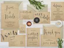 69 Creative Kraft Paper Wedding Invitation Template For Free with Kraft Paper Wedding Invitation Template