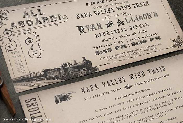 69 Customize Vintage Train Ticket Wedding Invitation Template For Free by Vintage Train Ticket Wedding Invitation Template