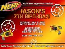 69 Standard Free Nerf Birthday Party Invitation Template for Ms Word by Free Nerf Birthday Party Invitation Template
