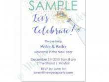 69 The Best New Year Party Invitation Template Maker with New Year Party Invitation Template