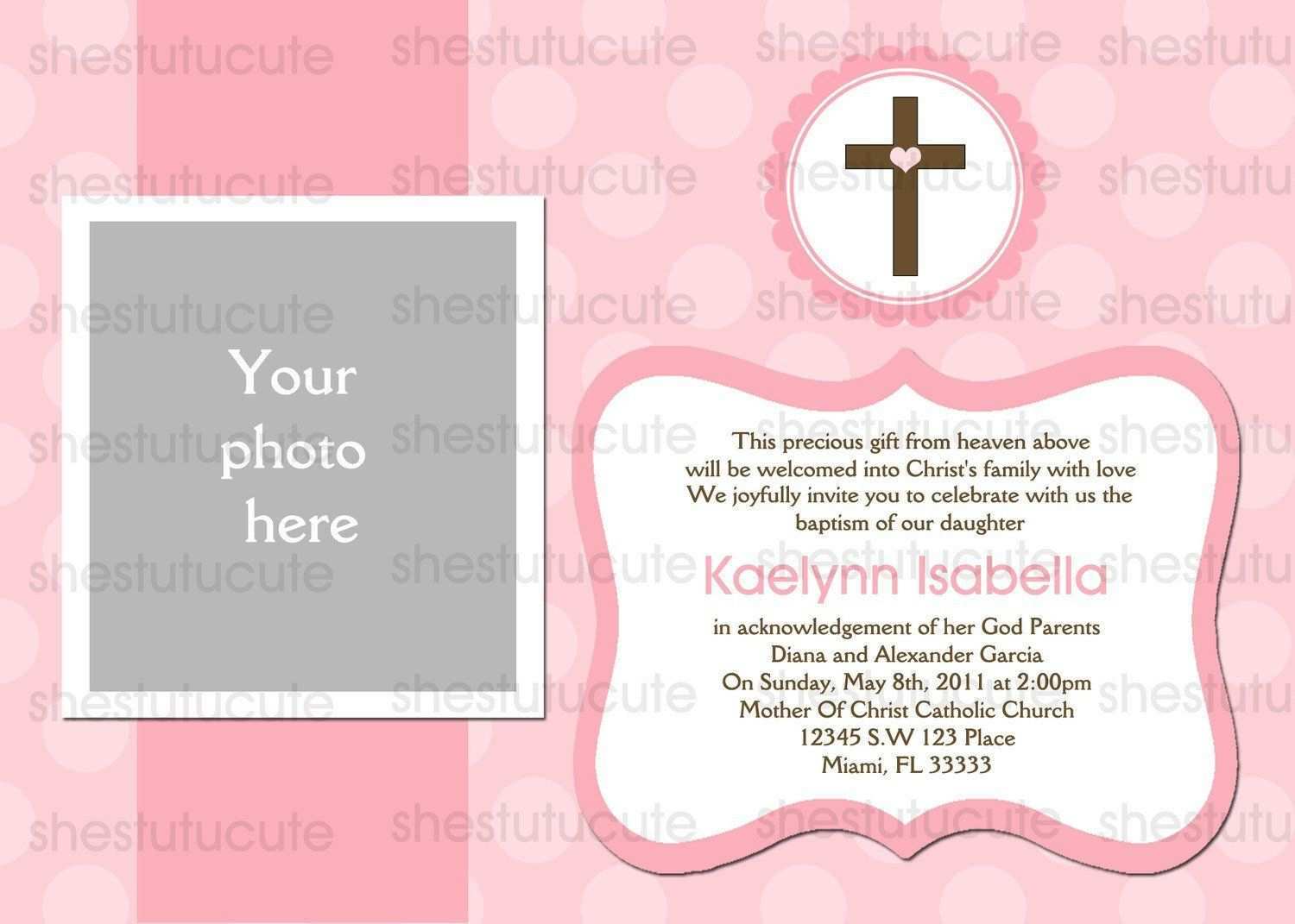 70 Customize Baby Girl Christening Blank Invitation Template PSD File by Baby Girl Christening Blank Invitation Template