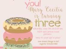 70 Customize Our Free Donut Birthday Invitation Template Download with Donut Birthday Invitation Template