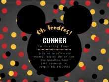 70 How To Create Mickey Mouse Party Invitation Template For Free with Mickey Mouse Party Invitation Template