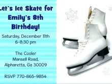 Ice Skating Party Invitation Template Free