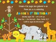 71 Best Jungle Safari Birthday Invitation Template for Ms Word with Jungle Safari Birthday Invitation Template