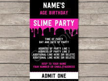 71 Creative Slime Party Invitation Template Photo with Slime Party Invitation Template