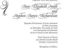 71 Customize Our Free Simple Elegant Wedding Invitation Template Formating by Simple Elegant Wedding Invitation Template