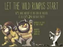 71 Online Where The Wild Things Are Birthday Invitation Template Now with Where The Wild Things Are Birthday Invitation Template