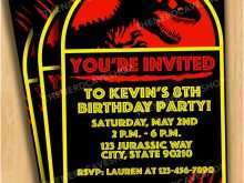 72 Creative Jurassic Park Birthday Invitation Template For Free by Jurassic Park Birthday Invitation Template